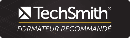 Badge officiel Formateur Recommandé TechSmith